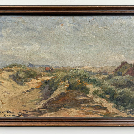 Traditional Landscape Oil Painting "Wooden Frame" Timeless Small Art Holland Art Shop