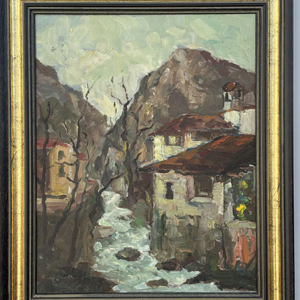 Vintage Scenery Oil Painting "Mountain Stream" Detailed Art Holland Art Shop