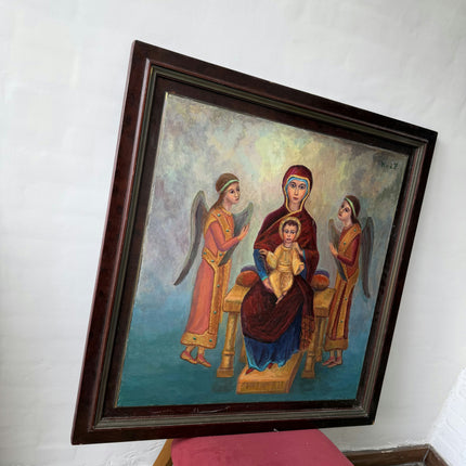 Timeless Still Life Oil Painting "Madonna Child" Original Large Art Holland Art Shop