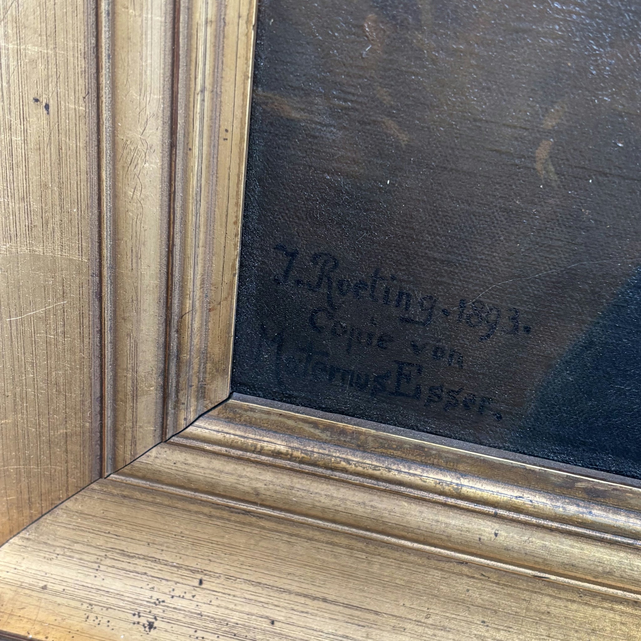 1893 Antique Portrait Oil Paintings 