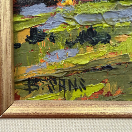 Refined Landscape Oil Painting "Golden Frame" Detailed Small Artwork Holland Art Shop