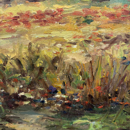 Handcrafted Landscape Oil Painting "Lonely Walker" Detailed Art Holland Art Shop