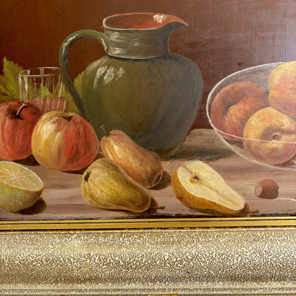Elegant Still Life Oil Painting "Fruit Bowl" Rustic Belgique Art Holland Art Shop