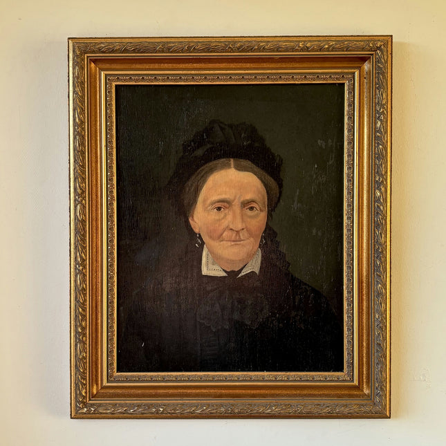 19th Century Oil Painting Portrait "Elderly Woman" Dutch Art Holland Art Shop