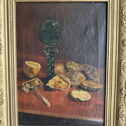 Antique Still Life Oil Painting "Green Goblet" Expressive Art Holland Art Shop
