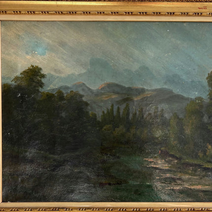Timeless Landscape Oil Painting "Golden Frame" Authentic Art Holland Art Shop