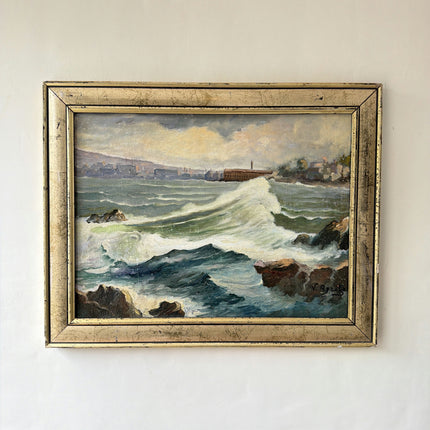 Expressive Seascape Oil Painting "Crashing Wave" Timeless Artwork Holland Art Shop