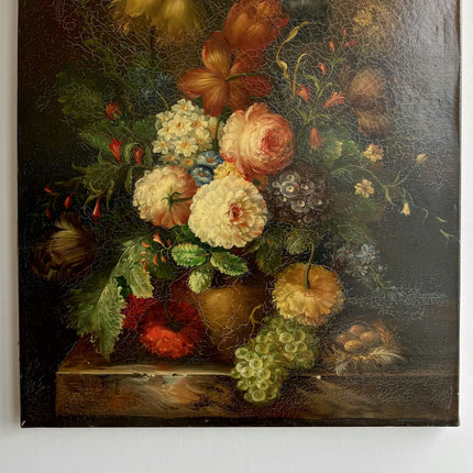 Traditional Floral Still Life Oil Painting "Flower Bouquet" Detailed Artwork Holland Art Shop