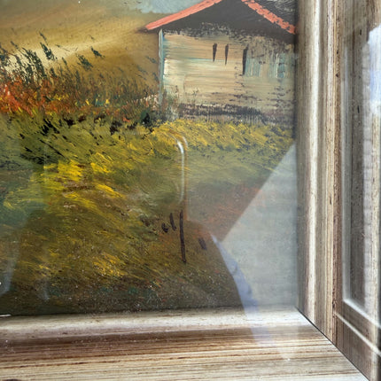 Elegant Landscape Oil Painting "Framed Painting" Handcrafted Small Artwork Holland Art Shop