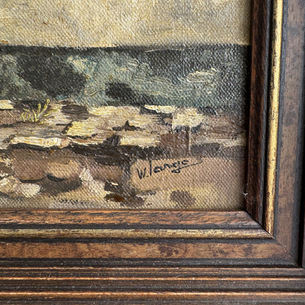 Vintage Cityscape Oil Painting "Weathered Door" Timeless Artwork Holland Art Shop