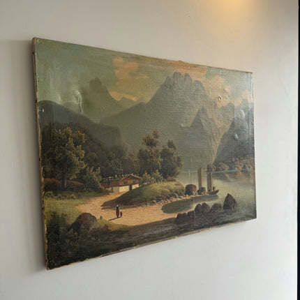 Timeless Scenery Oil Painting "Mountain Peak" Elegant Art Holland Art Shop