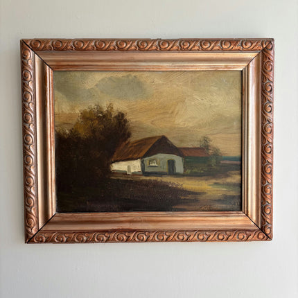Expressive Landscape Oil Painting "Painted Cottage" Elegant Small Art Holland Art Shop