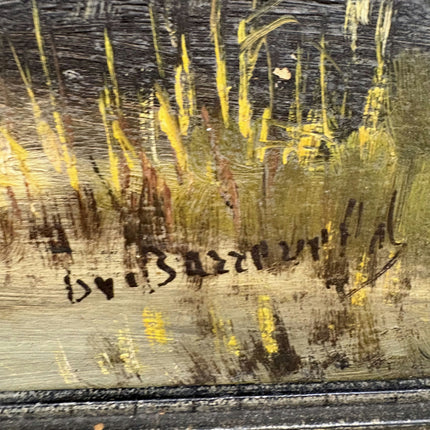 Vintage Landscape Oil Painting "Birch Tree" Handcrafted Art Holland Art Shop