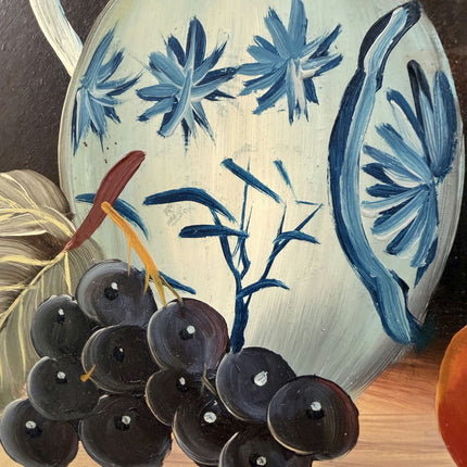Authentic Still Life Oil Painting "Blue Jug" Refined Small Art Holland Art Shop