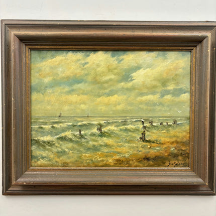 Detailed Seascape Oil Painting "Stormy Sea" Timeless French Artwork Holland Art Shop