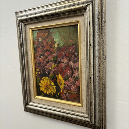 Expressive Floral Still Life Oil Painting "Yellow Flower" Original Small Art Holland Art Shop