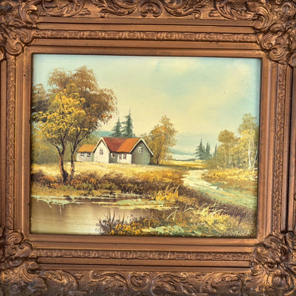 Rustic Landscape Oil Painting "Country House" Detailed Art Holland Art Shop