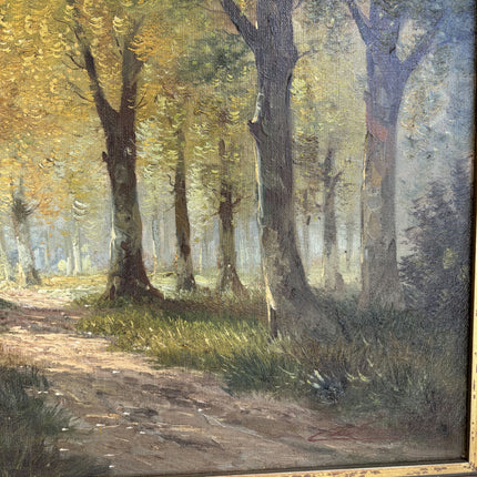 Timeless Landscape Oil Painting "Tree Avenue" Rustic Artwork Holland Art Shop