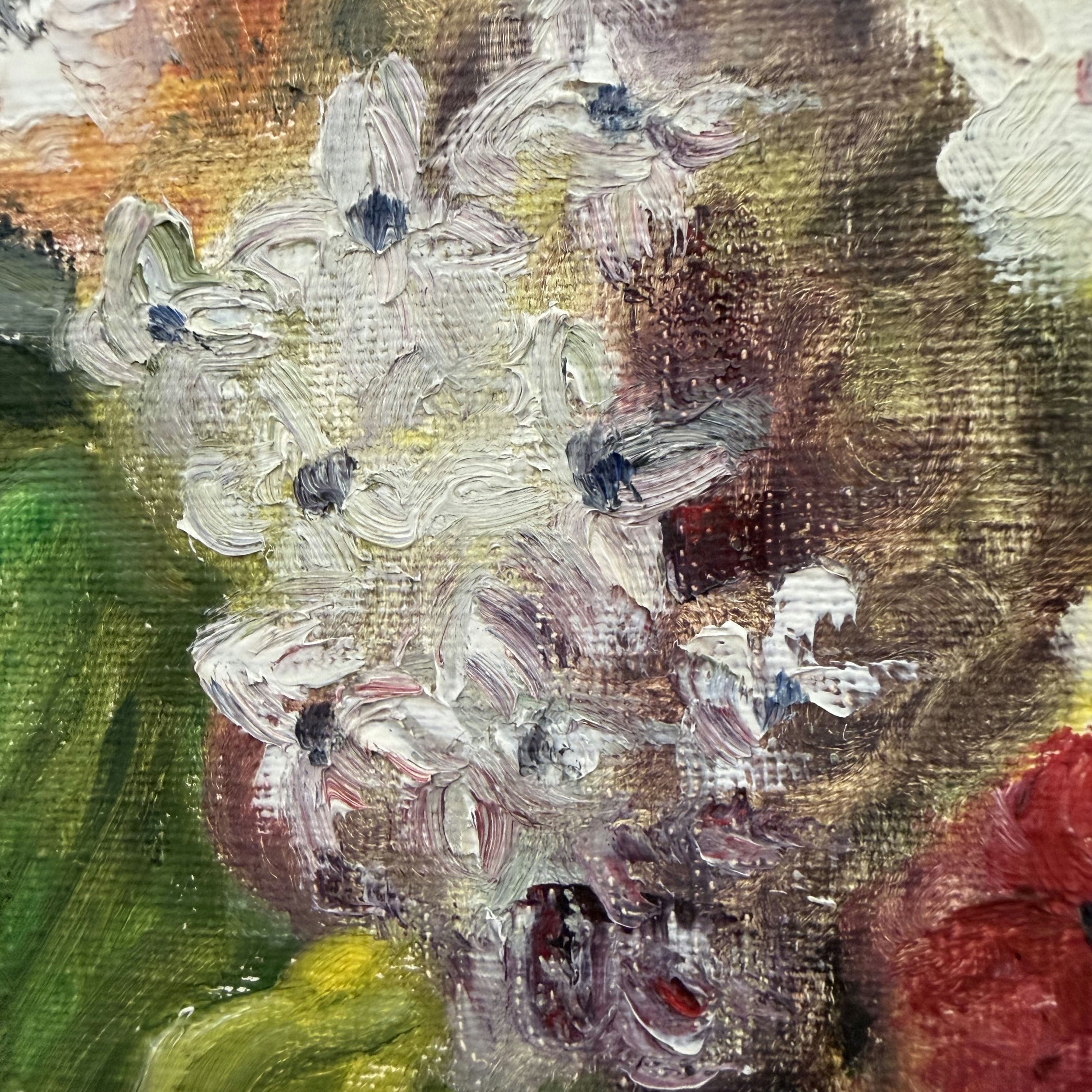 Timeless Flowery Still Life Oil Painting 
