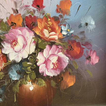 Handcrafted Floral Still Life Oil Painting "Flower Bouquet" Original Small Art Holland Art Shop