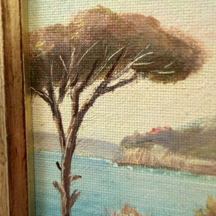 Handcrafted Landscape Oil Painting "Lone Tree" Elegant Small Art Holland Art Shop