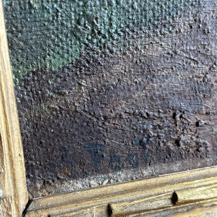 Classic Landscape Oil Painting "Gilded Frame" Expressive Artwork Holland Art Shop