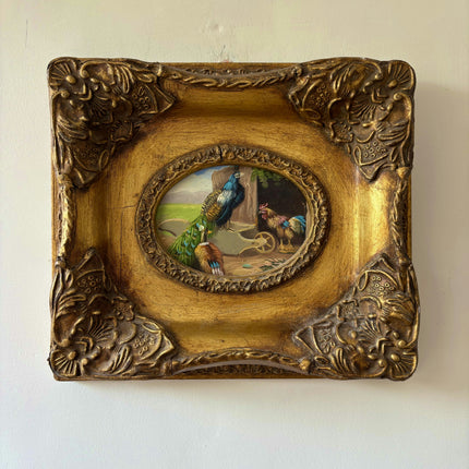 Traditional Animals Oil Painting "Gilded Frame" Authentic Small Artwork Holland Art Shop