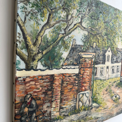 Handcrafted Landscape Oil Painting "Old Tree" Rustic Large Artwork Holland Art Shop