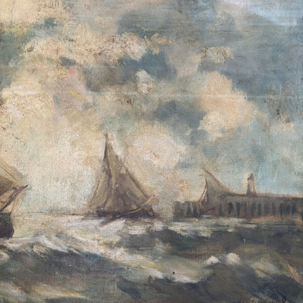 Timeless Seascape Oil Painting "Sailing Boat" Refined Large Art Holland Art Shop