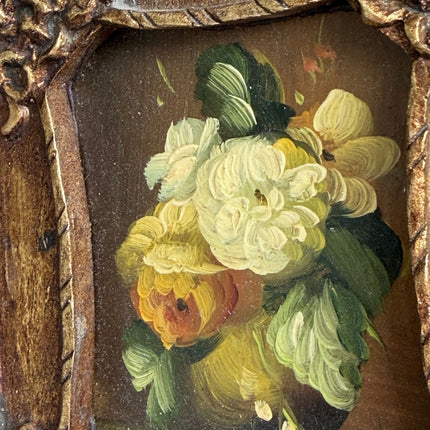 Handcrafted Floral Still Life Oil Painting "Gilded Frame" Small Artwork Holland Art Shop