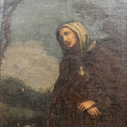 19th Century Antique Portrait Oil Painting "Framed Painting" Art Holland Art Shop