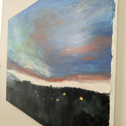 Traditional Landscape Oil Painting "Dark Hill" Refined Large Art Holland Art Shop