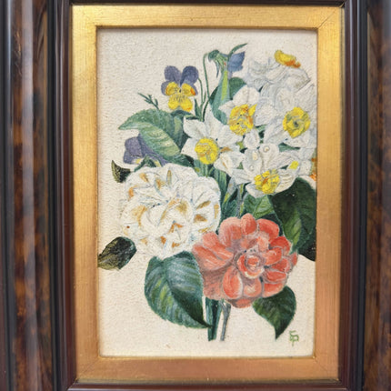 Timeless Flowery Still Life Oil Painting "Floral Bouquet" Traditional Small Art Holland Art Shop