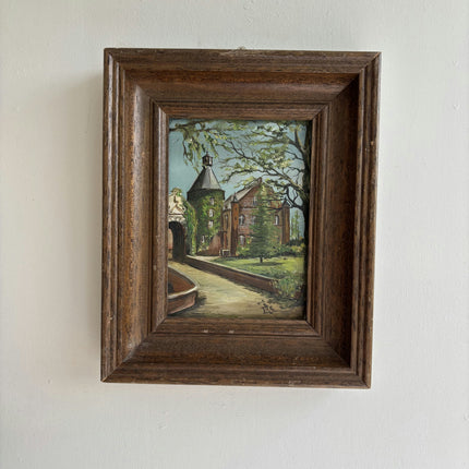 Authentic Cityscape Oil Painting "Framed Painting" Classic Small Art Holland Art Shop