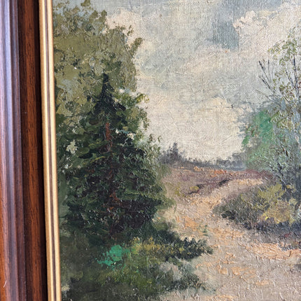 Classic Landscape Oil Painting "Forest Path" Expressive Dutch Artwork Holland Art Shop