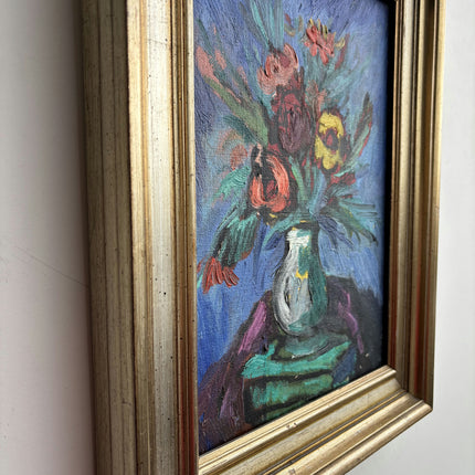 Elegant Floral Still Life Oil Painting "Flower Vase" Detailed Artwork Holland Art Shop