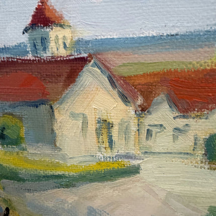 Classic Landscape Oil Painting "Village Church" Timeless Artwork Holland Art Shop