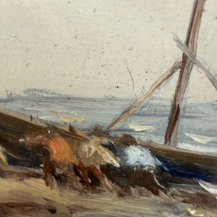 Timeless Seascape Oil Painting "Sailing Boat" Traditional Small Art Holland Art Shop