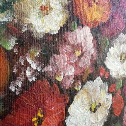 Elegant Floral Still Life Oil Painting "Vase Bouquet" Classic Small Artwork Holland Art Shop