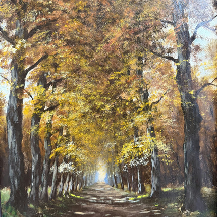 Traditional Landscape Oil Painting "Autumn Path" Classic Art Holland Art Shop