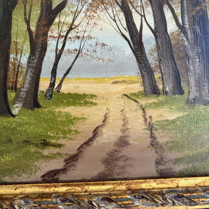 Refined Landscape Oil Painting "Tree Path" Traditional Artwork Holland Art Shop