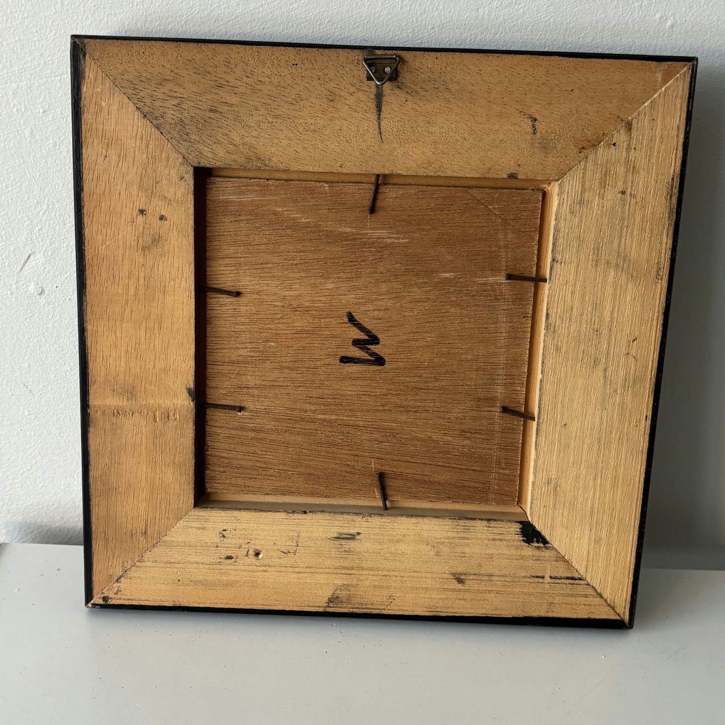 Refined Winter Landscape Oil Painting "Walking Figures" Original Small Art