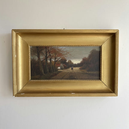Timeless Landscape Oil Painting "Gilded Frame" Refined Small Art Holland Art Shop