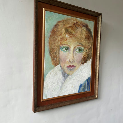 Refined Portrait Oil Painting "Woman Head" Detailed Art Holland Art Shop
