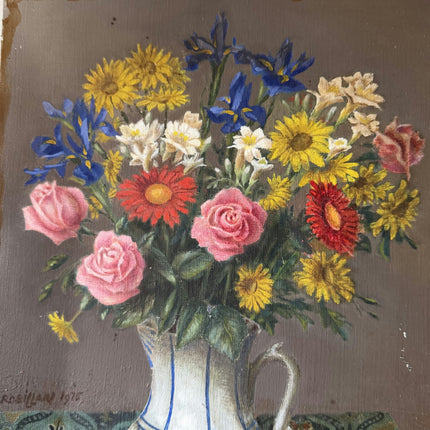 Expressive Interior Oil Painting "Flower Pitcher" Detailed Art Holland Art Shop