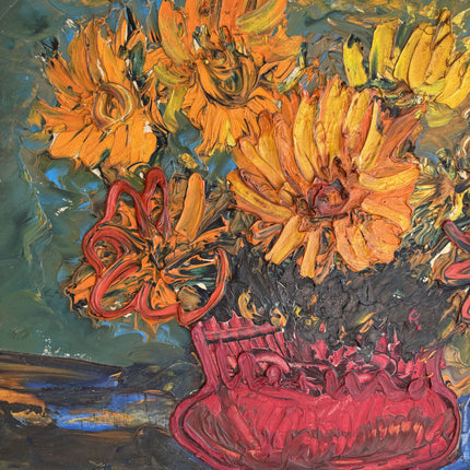 Authentic Floral Still Life Oil Painting "Sunflower Bouquet" Timeless Art Holland Art Shop