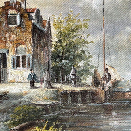Elegant Winter Landscape Oil Painting "Gilded Frame" Expressive Dutch  Art Holland Art Shop