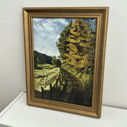 Authentic Landscape Oil Painting "Yellow Tree" Elegant Art Holland Art Shop