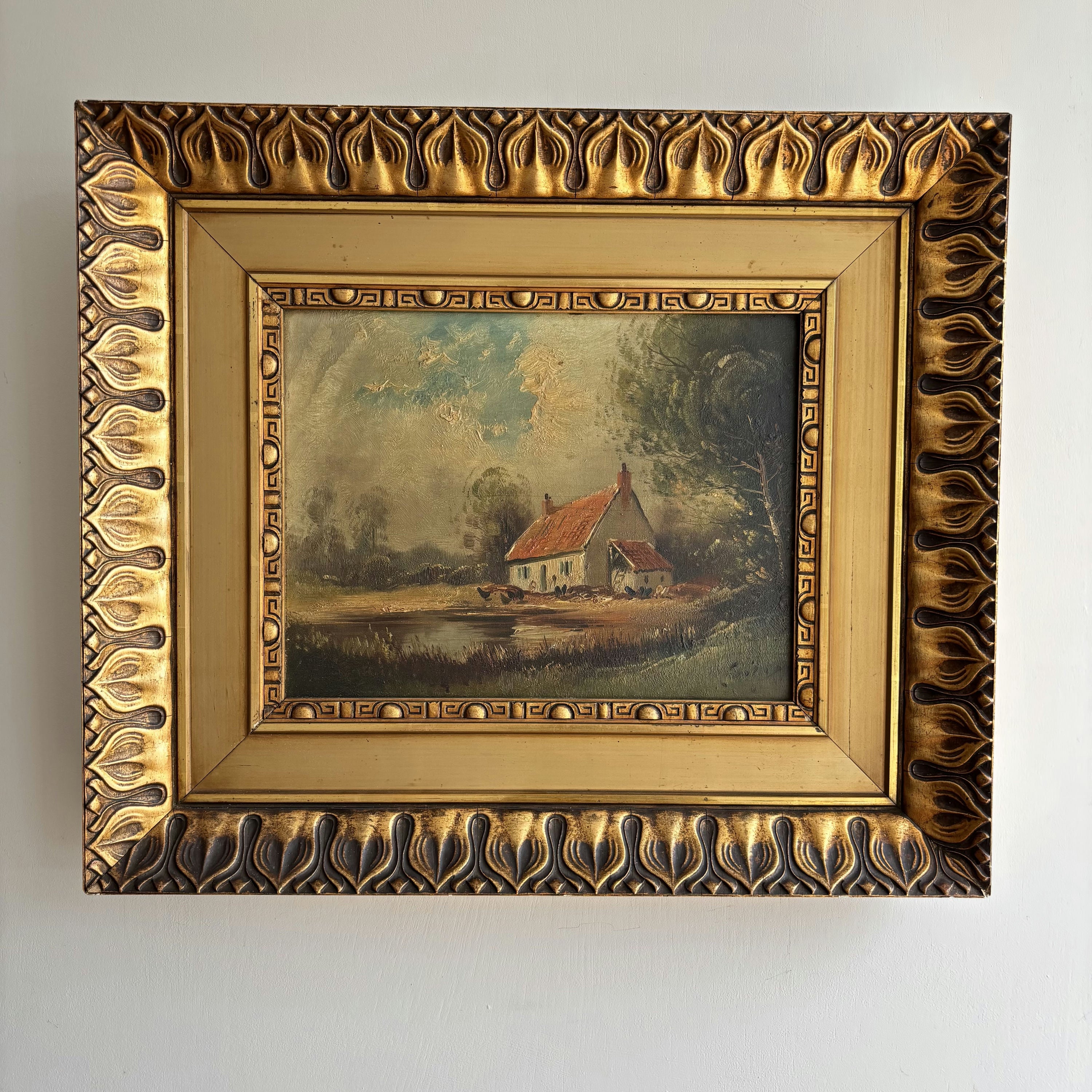 Traditional Farm Oil Painting 