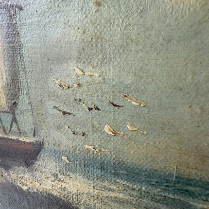 Detailed Seascape Oil Painting "Three-Masted Ship" Refined Art Holland Art Shop